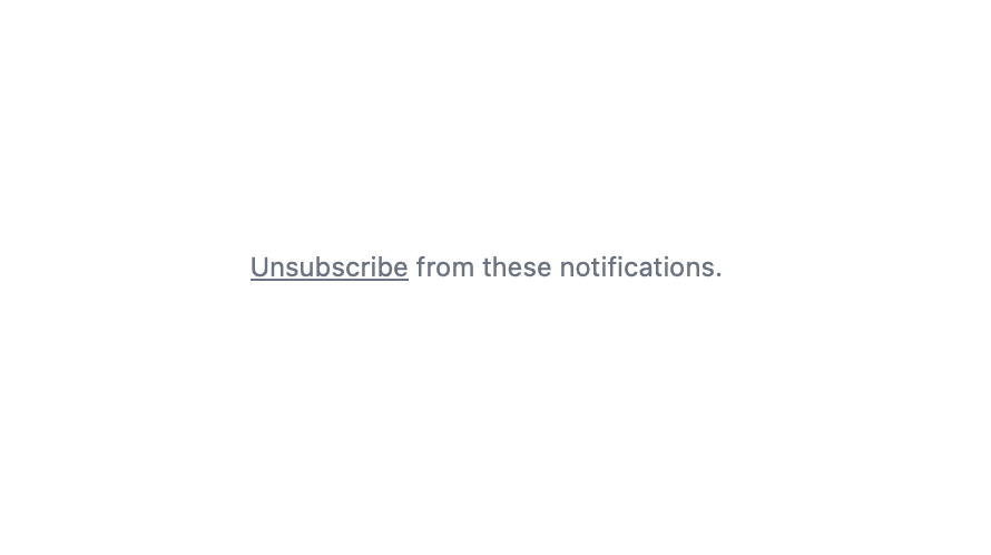 Status Page Unsubscribe